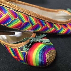 David's Bridal Vibrant Rainbow Flats